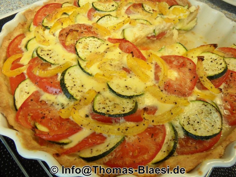 Tomaten-Zucchini-Quiche | Freizeitkoch